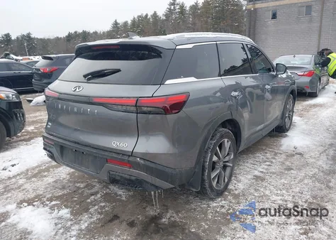 2025 Infiniti Qx60 Luxe Awd z USA, uszkodzony, nr VIN 5N1AL1FS8SC350659